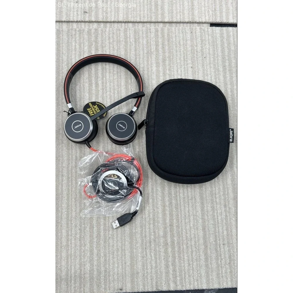 Jabra Evolve 40 UC Mono Wired Headset HSC017 with ENC010 USB-A Controller New